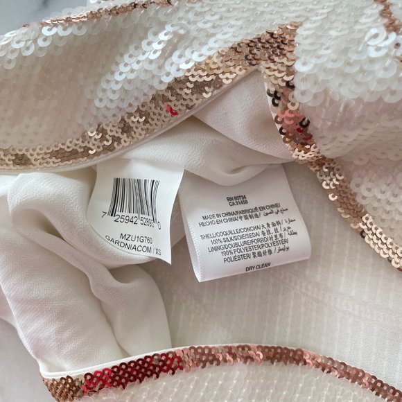 BCBG MaxAzria Pearl and Rose Gold Sequin Tank - Picture 8 of 13